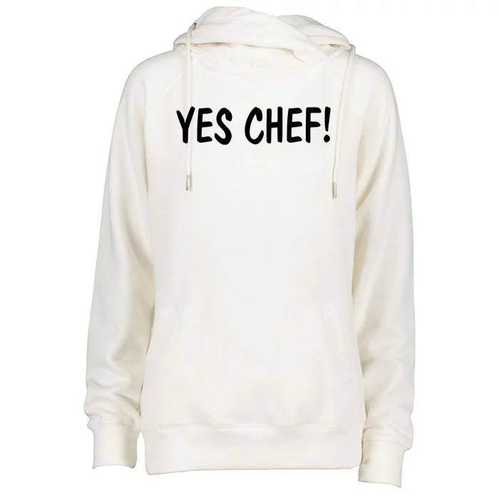 Yes Chef T Funny Womens Funnel Neck Pullover Hood