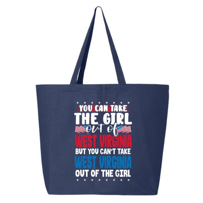 You Can Take The Out Of West Virginia American Flag Gift 25L Jumbo Tote