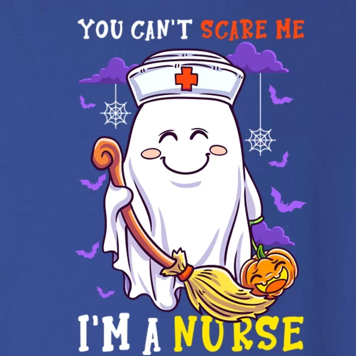 You Can T Scare Me IM A Nurse Funny Ghost Halloween Gift Toddler Long Sleeve Shirt