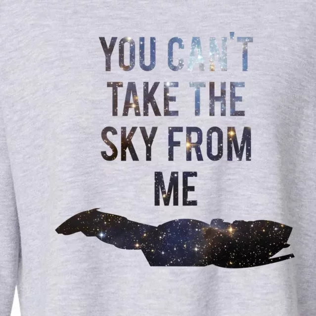 You Can&X27;T Take The Sky From Me Cropped Pullover Crew