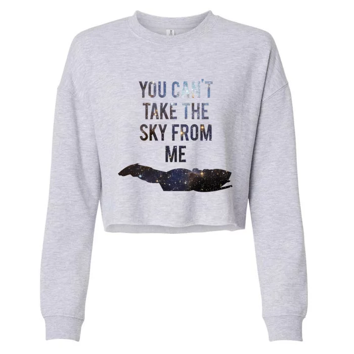 You Can&X27;T Take The Sky From Me Cropped Pullover Crew