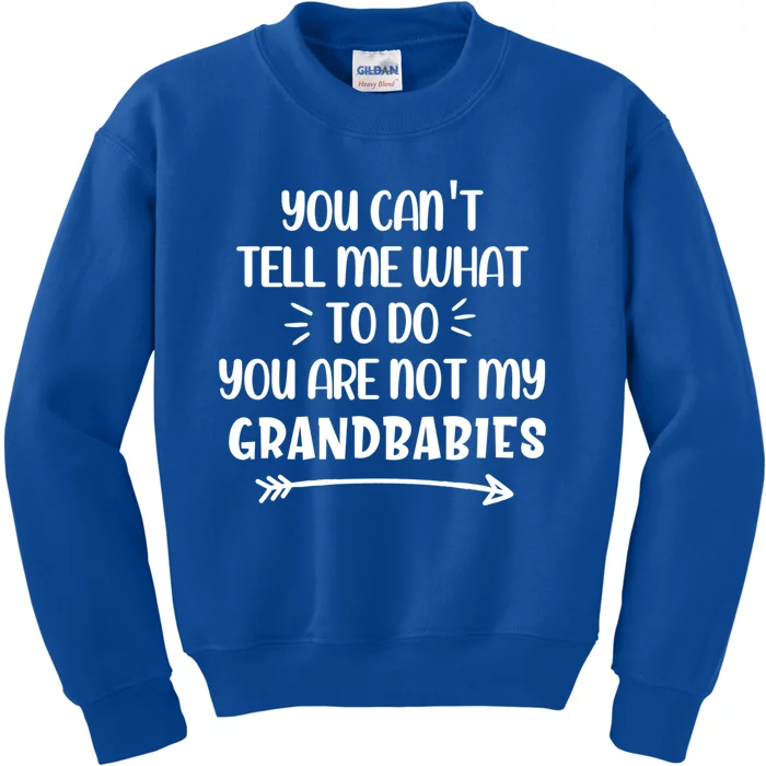 You Can't Tell Me What To Do You Are Not My Grand Gift Kids Sweatshirt