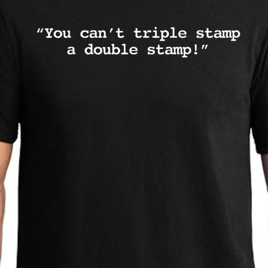 You CanT Triple Stamp A Double Stamp Dumb Pajama Set