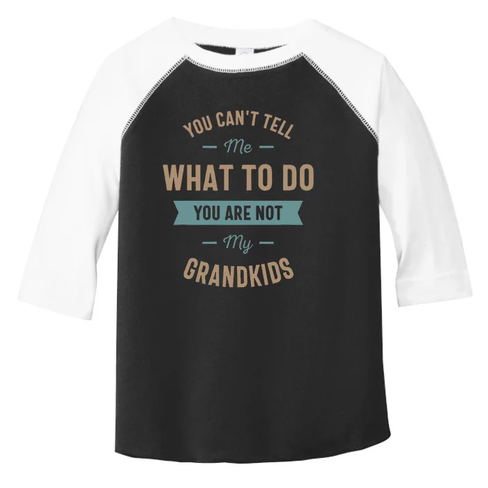 You can't tell me what to do you are not my grand Toddler Fine Jersey T-Shirt