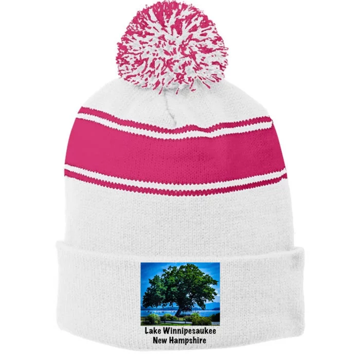 Yacht Club Vista Stripe Pom Pom Beanie