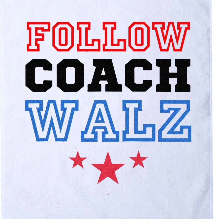 Yes Coach Walz Kamala Harris Tim Walz 2024 Platinum Collection Golf Towel