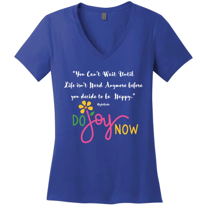 Your Can't Wait Until Life Isn't Hard Gift Women's V-Neck T-Shirt