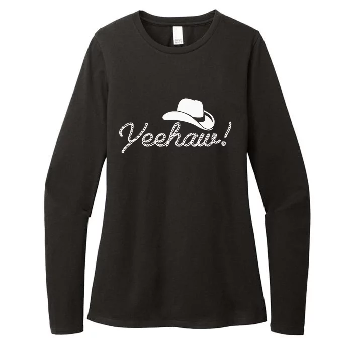 Yeehaw Cowboy Womens CVC Long Sleeve Shirt