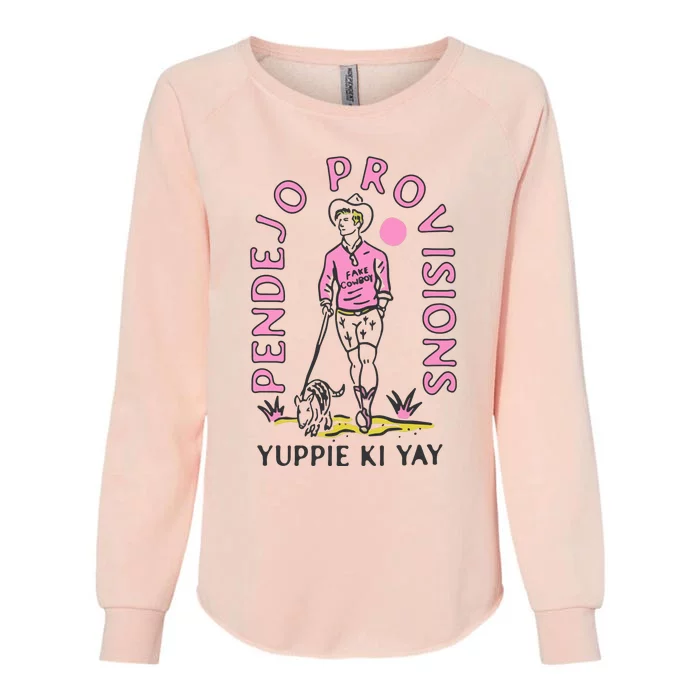 Yuppie Cowboy Womens California Wash Sweatshirt