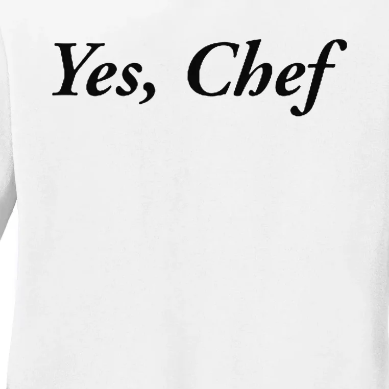 Yes Chef Ladies Long Sleeve Shirt