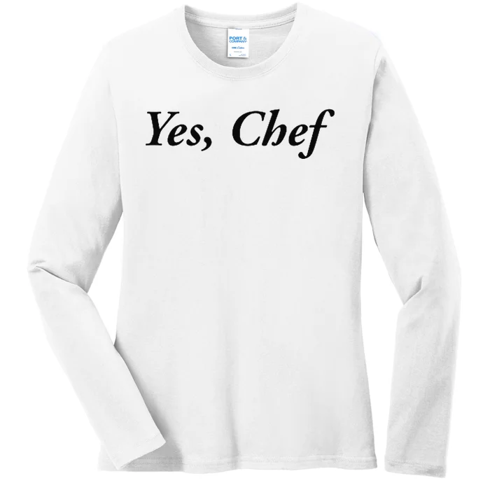 Yes Chef Ladies Long Sleeve Shirt