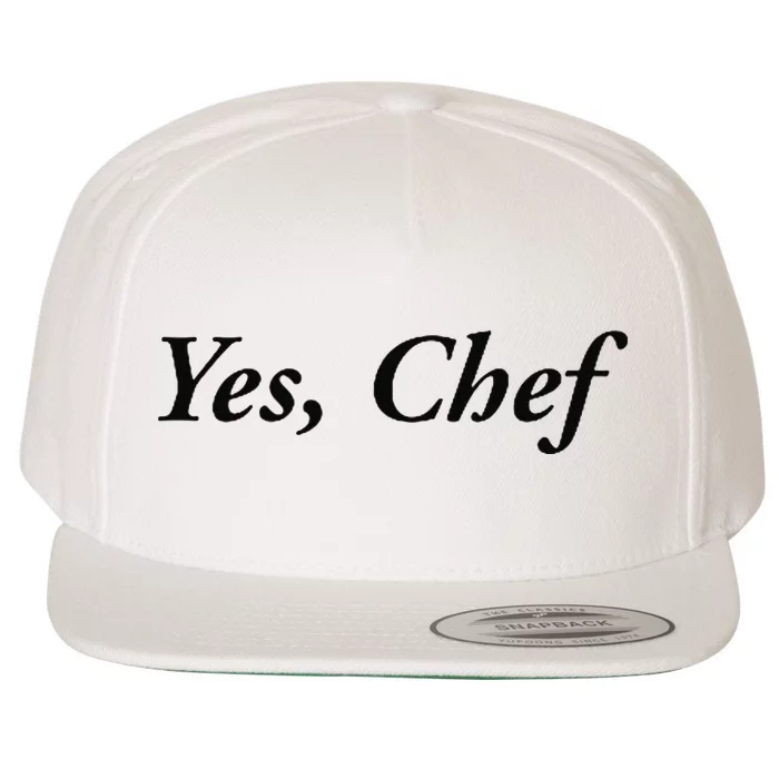 Yes Chef Wool Snapback Cap