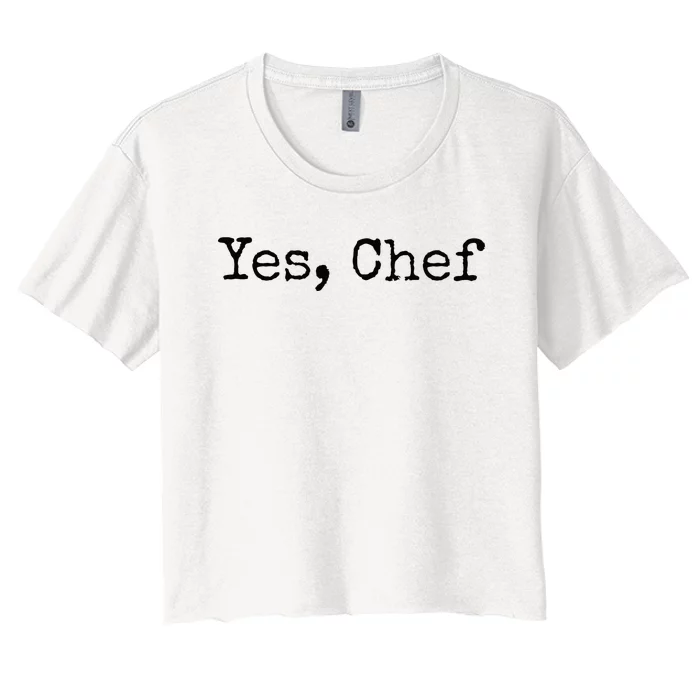 Yes Chef Women's Crop Top Tee