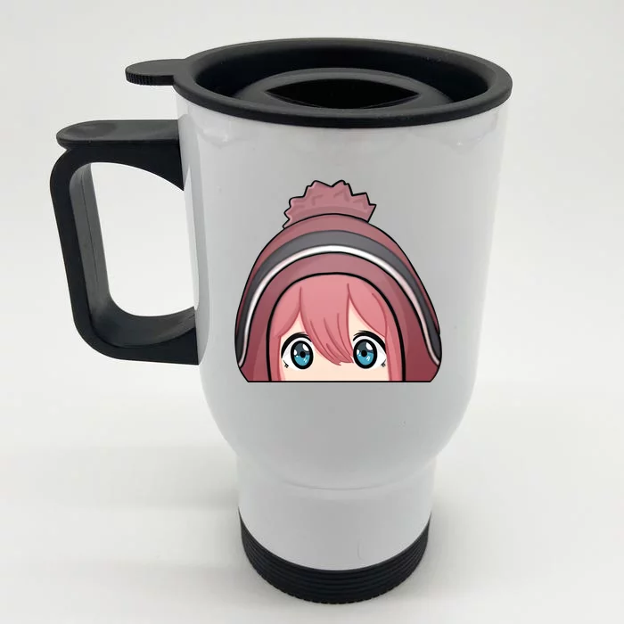 Yuru Camp Front & Back Stainless Steel Travel Mug