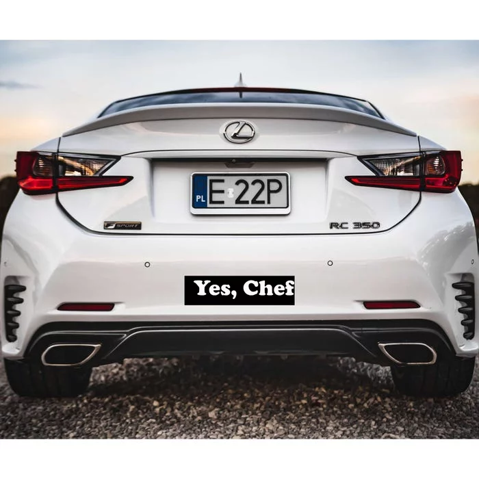 Yes Chef Bumper Sticker