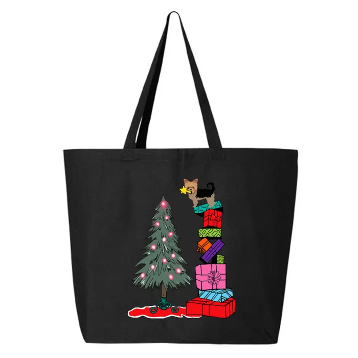 Yorkie Christmas 25L Jumbo Tote