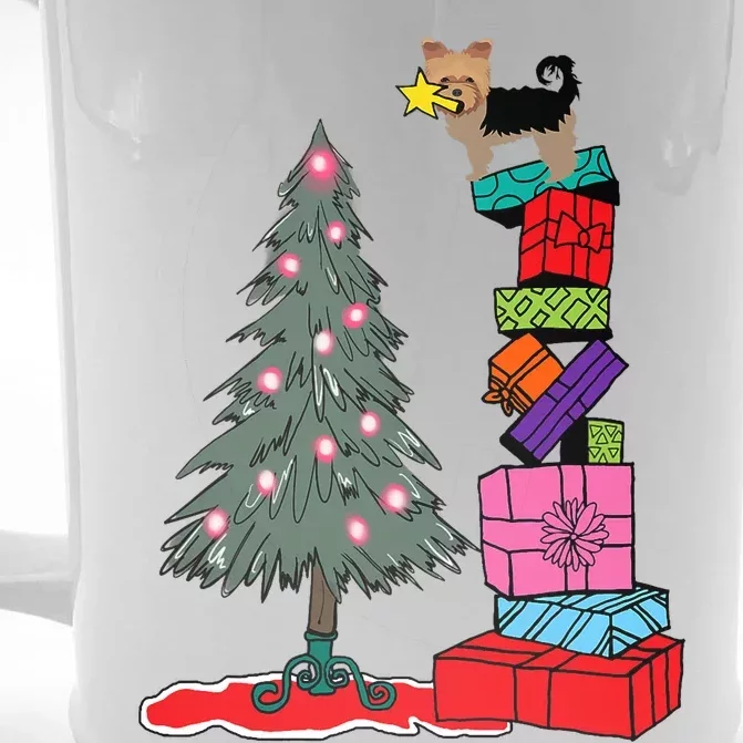 Yorkie Christmas Front & Back Beer Stein