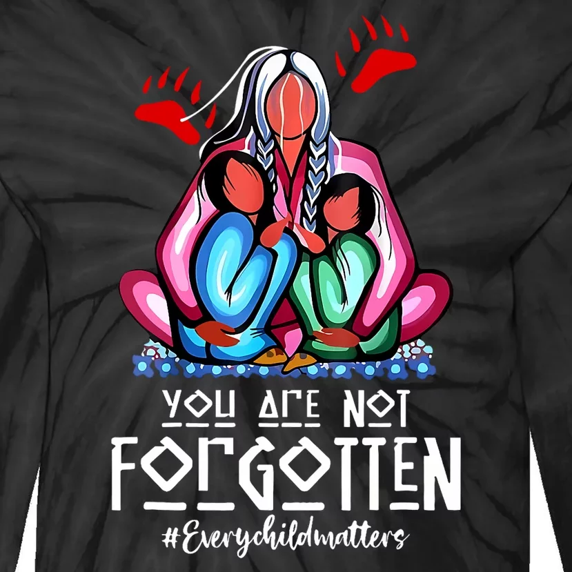 You Day Are Not Forgotten Native American Tie-Dye Long Sleeve Shirt