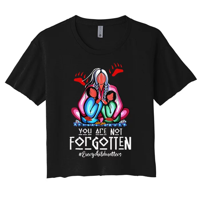 You Day Are Not Forgotten Native American Gift Women's Crop Top Tee