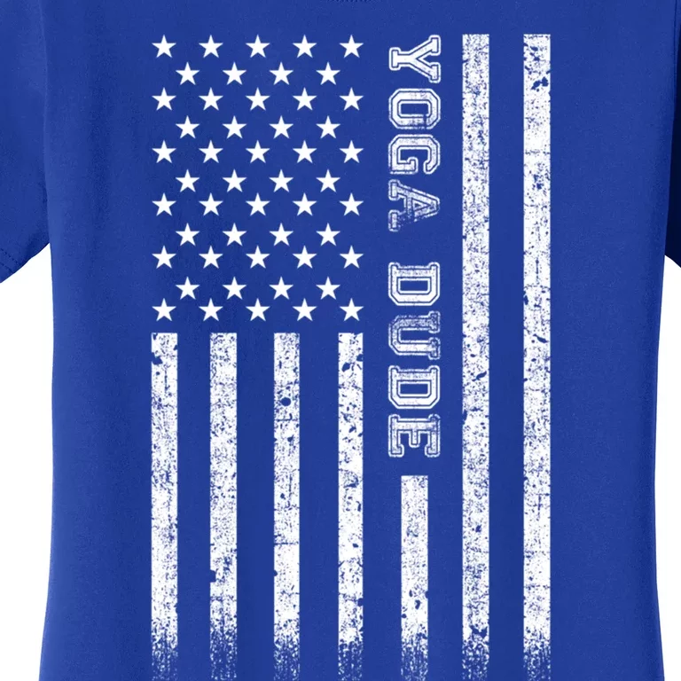 Yoga Dude American Flag Meaningful Gift Women's T-Shirt