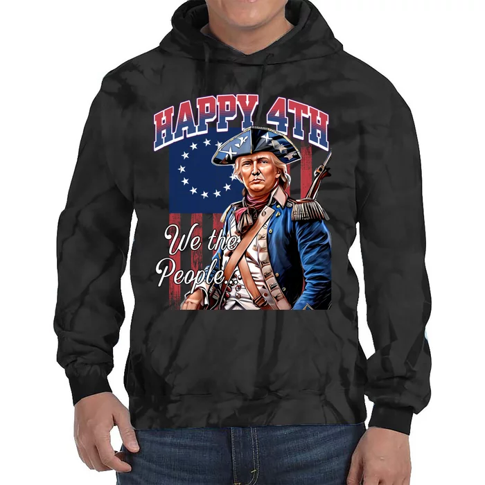 Yankee Doodle Biden 4th Of July Great Again Patriotic Trump Tie Dye Hoodie