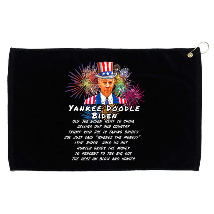 Yankee Doodle Biden 4th Of July Great Again Patriotic Trump Grommeted Golf Towel