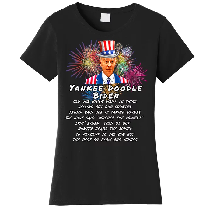 Yankee Doodle Biden 4th Of July Great Again Patriotic Trump Women's T-Shirt