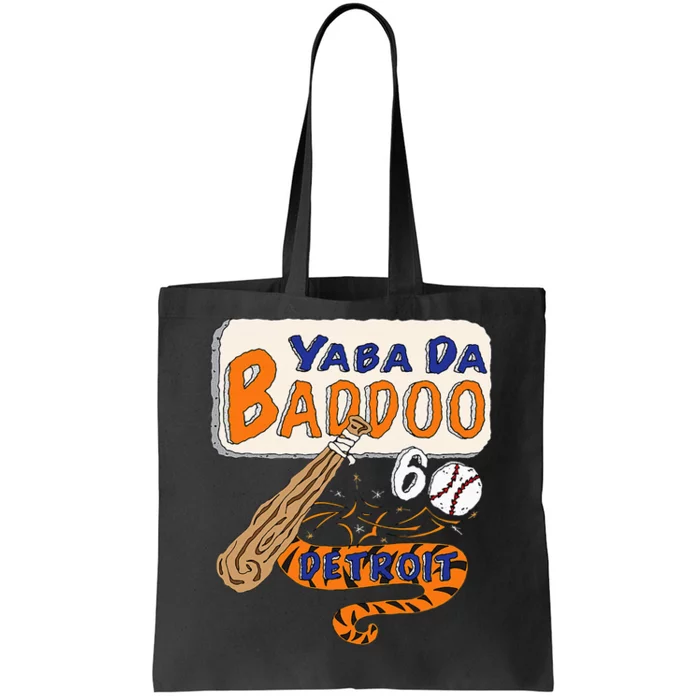 Yabba Da Baddoo 60 Detroit Baseball Tote Bag