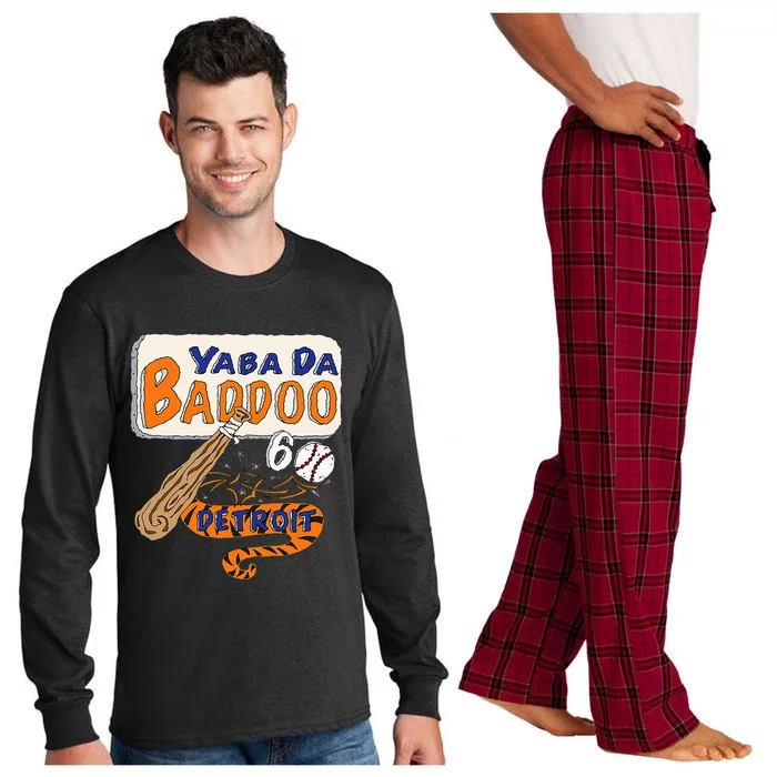 Yabba Da Baddoo 60 Detroit Baseball Long Sleeve Pajama Set