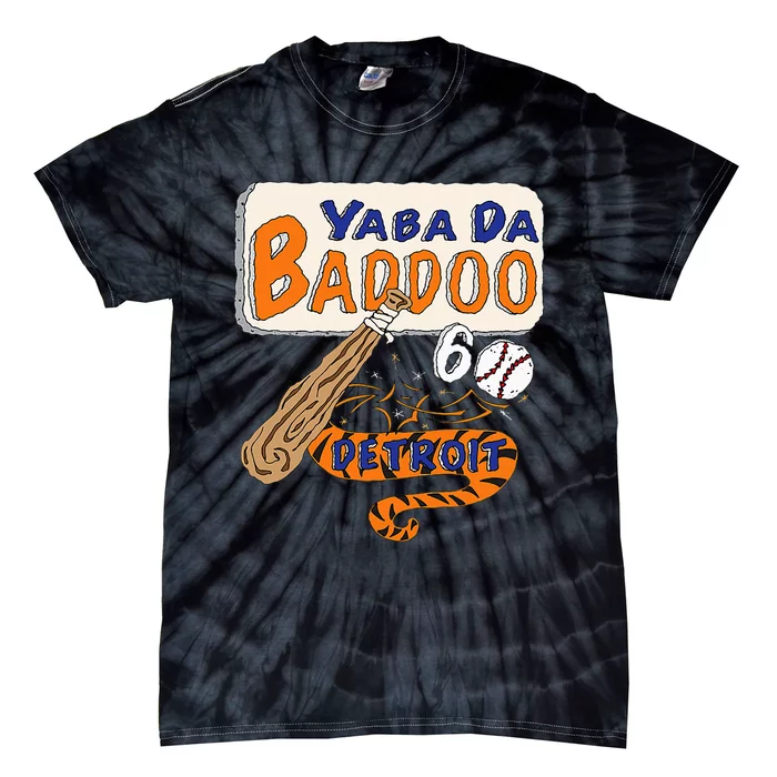 Yabba Da Baddoo 60 Detroit Baseball Tie-Dye T-Shirt