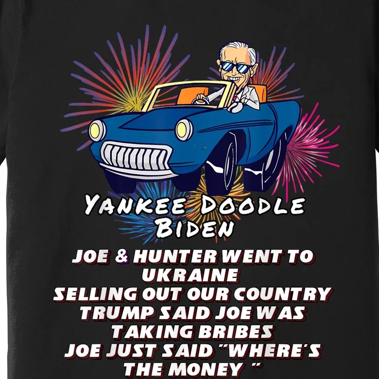 Yankee Doodle Biden 4th Of July Great Again Patriotic Trump Premium T-Shirt