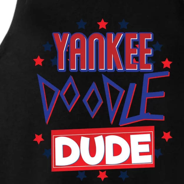 Yankee Doodle Dude Patriotic American 4th Of July Gift Ladies Tri-Blend Wicking Tank