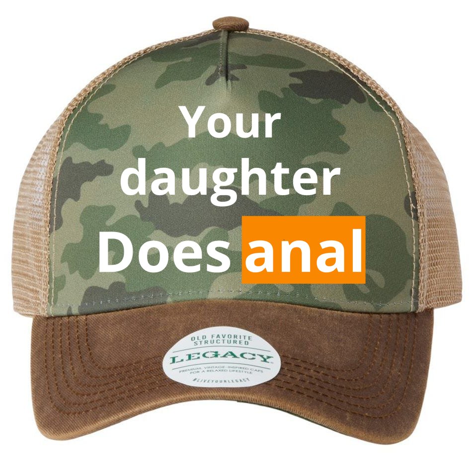 Your Daughter Does Anal Funny Legacy Tie Dye Trucker Hat | TeeShirtPalace