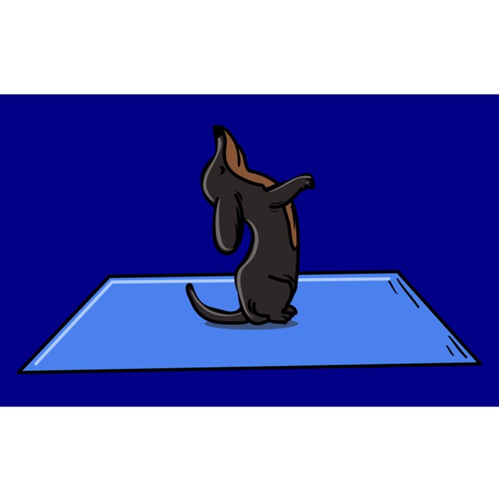 Yoga Dachshund Funny Meditation Yoga Dog Lover Gift Bumper Sticker