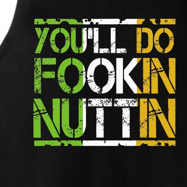 Youll Do Fookin Nuttin Funny Boxing MMA Fighting Ladies Tri-Blend Wicking Tank