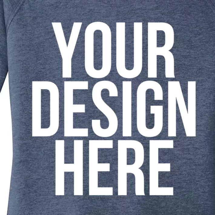 Your Design Here Funny Cool Nonsense Quote Gift Women's Perfect Tri Tunic Long Sleeve Shirt