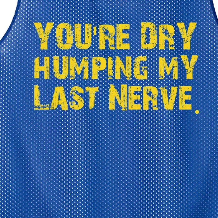 You're Dry Humping My Last Nerve Mesh Reversible Basketball Jersey Tank