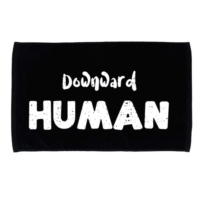 Yoga: Downward Hu Workout Sayings Gift Microfiber Hand Towel