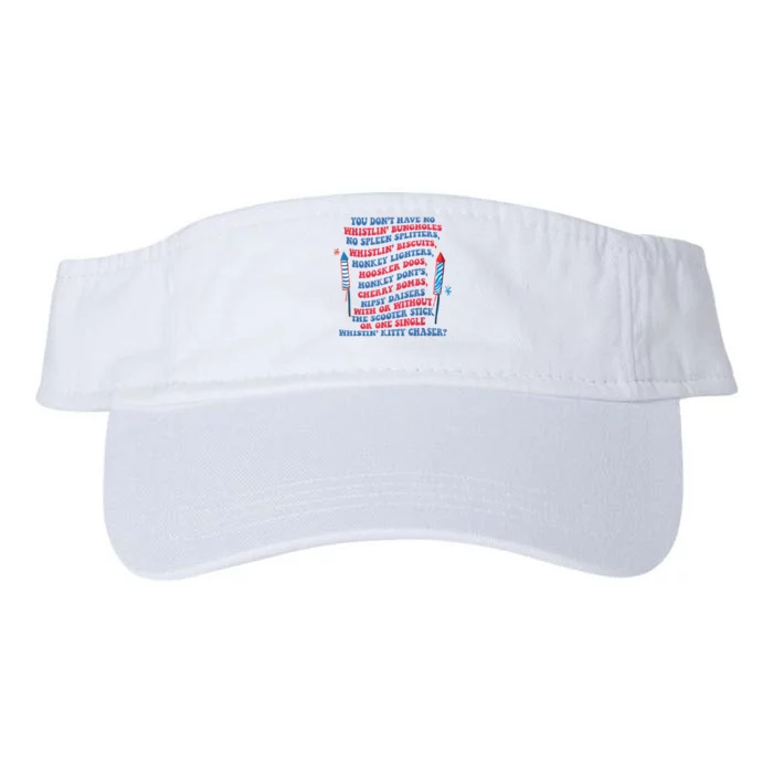 You Don’T Have No Whistlin’ Bungholes Funny July 4th Of July Valucap Bio-Washed Visor