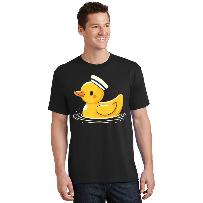 Yellow Duck In Sailor Hat | Cute Duck Lover T-Shirt