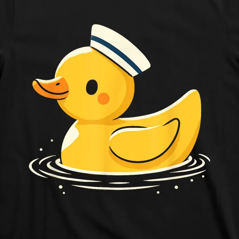 Yellow Duck In Sailor Hat | Cute Duck Lover T-Shirt