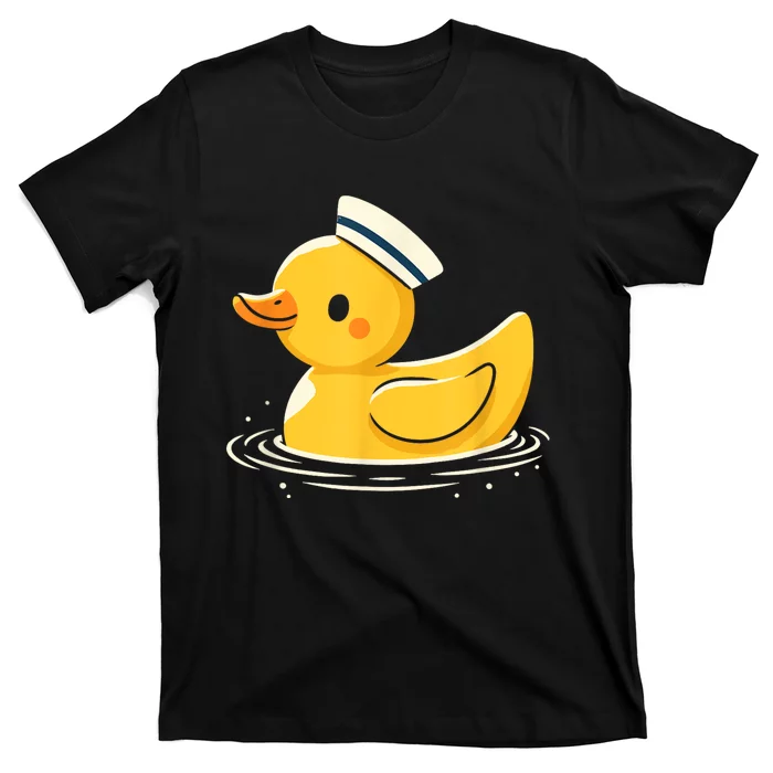 Yellow Duck In Sailor Hat | Cute Duck Lover T-Shirt