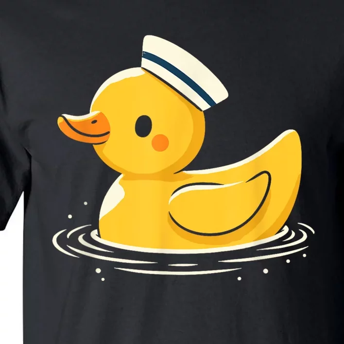 Yellow Duck In Sailor Hat | Cute Duck Lover Tall T-Shirt