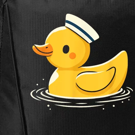 Yellow Duck In Sailor Hat | Cute Duck Lover City Backpack