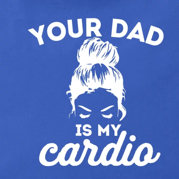 Your Dad Is My Cardio Gym Fitness Gift Zip Tote Bag