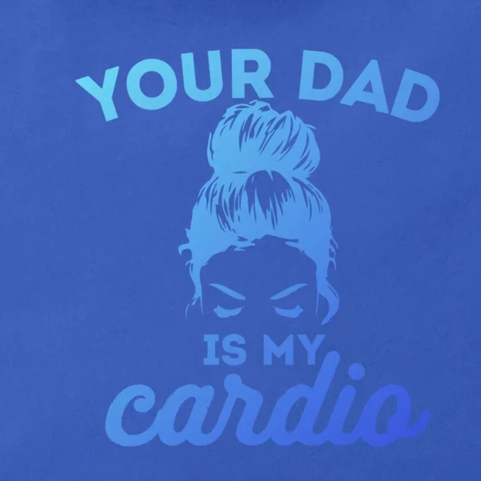 Your Dad Is My Cardio Gym Fitness Gift Zip Tote Bag