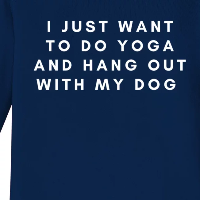 Yoga Dog Love Namaste All Day Great Gift Baby Long Sleeve Bodysuit