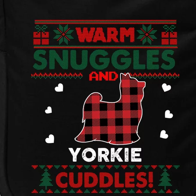 Yorkie Dog Lover Yorkshire Terrier Ugly Christmas Sweater Gift Impact Tech Backpack