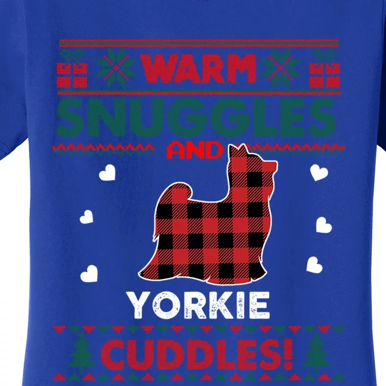 Yorkie Dog Lover Yorkshire Terrier Ugly Christmas Sweater Gift Women's T-Shirt