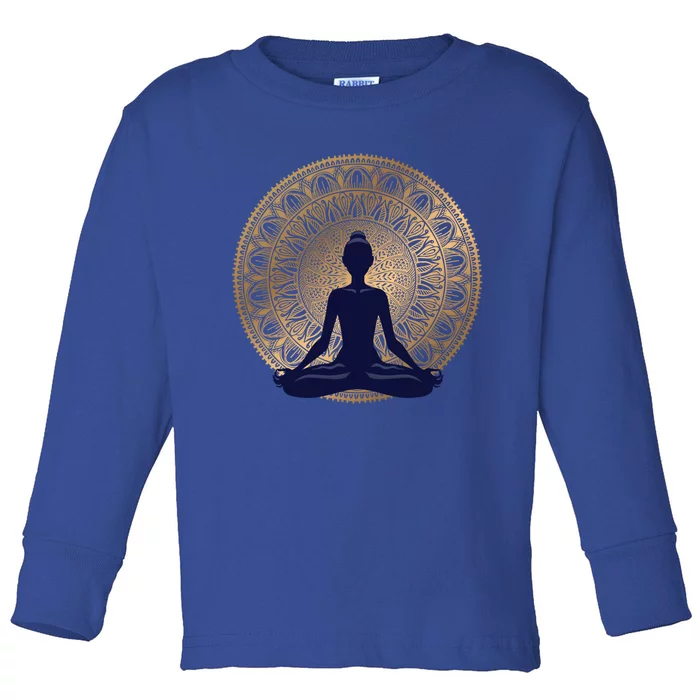 Yoga Dress Meditation Clothing Namaste Lotus Position Gift Toddler Long Sleeve Shirt